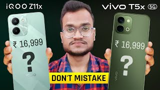 Vivo T5x vs iQOO Z11x - India Price, Buy or Not, Processor, Camera, Display, Battery, Features