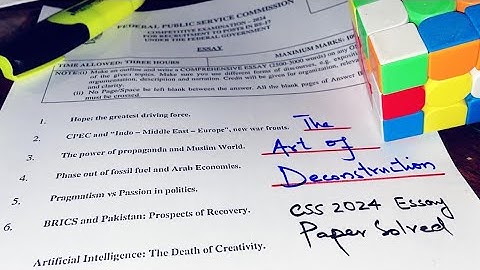 HOW I Cracked CSS ESSAY STRUCTURE | CSS English Essay Solved Paper 