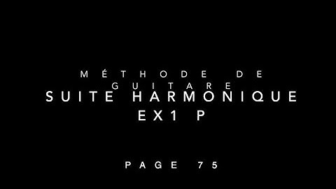 Suite harmonique ex1 - Page 75