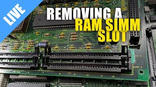 Removing a RAM SIMM slot
