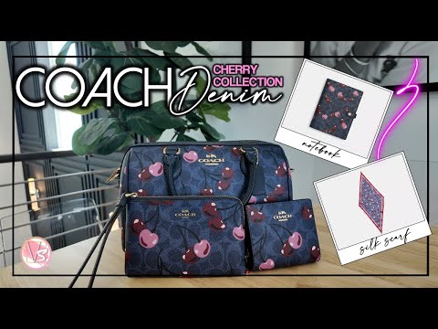 Coach Denim Cherry