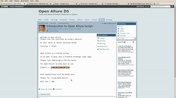 Open Allure accepts text input