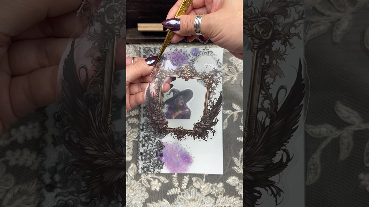 💜 Purple Mascarade 🎭 ASMR Scrapbook Journaling 