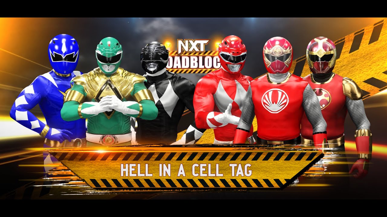 Power Rangers 6-Man Tag Inside Hell in a Cell - YouTube