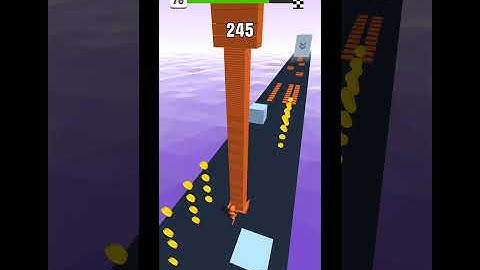 Stack Colors Level 76 Gameplay Android & IOS #shorts
