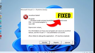 (FIXED) Microsoft Visual C++ Runtime Library Assertion Failed Vulcanadapter.cc Error | 2024
