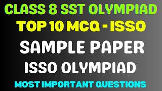 Class 8 ISSO Social Science 2026 Olympiad Sample Paper MCQ | Class 8 Olympiad MCQ #olympiad2026