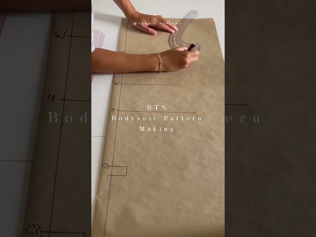 How to draft a bodysuit pattern. DIY fashion. Pattern making . #diy #sewing #howto video up now