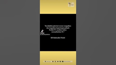 Pesan Gus Sholah untuk kader NU. #tebuireng #gussholah #nahdlatululama #nuonline #gusdur #viral #fyp