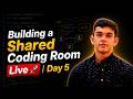 Building a Shared Coding Room Live 🚀 | Day 5 Nextjs + Nodejs + Postgres