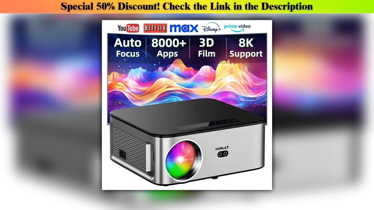 Horlat 1600ansi Beamer — Discount (2025): Horlat New 1600ansi Beamer Android 4K Outdoor