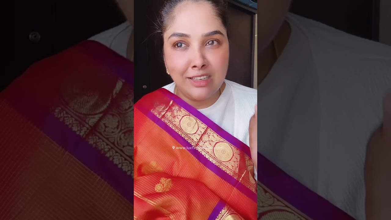 Rustic orange saree origin 🧡