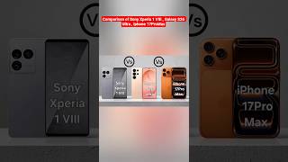 Comparison of Sony Xperia 1 VIII , Galaxy S26 Ultra , iphone 17ProMax #viral #techmks #viralvideo