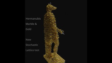 Hermanubis Stochastic lattice  #blender  #geometrynodes  #3dprinting