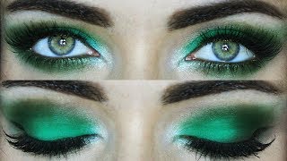 Emerald Green Smokey Eye Makeup Tutorial | Sigma Holiday Viper Collection | MakeupAndArtFreak
