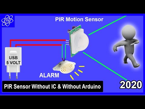 PIR Motion Sensor without IC & without Arduino | TRIK ID