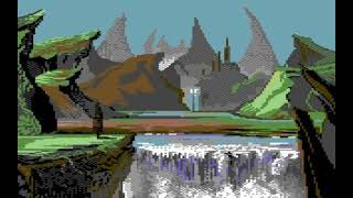 Landscape Commodore 64 Pixel Sketch