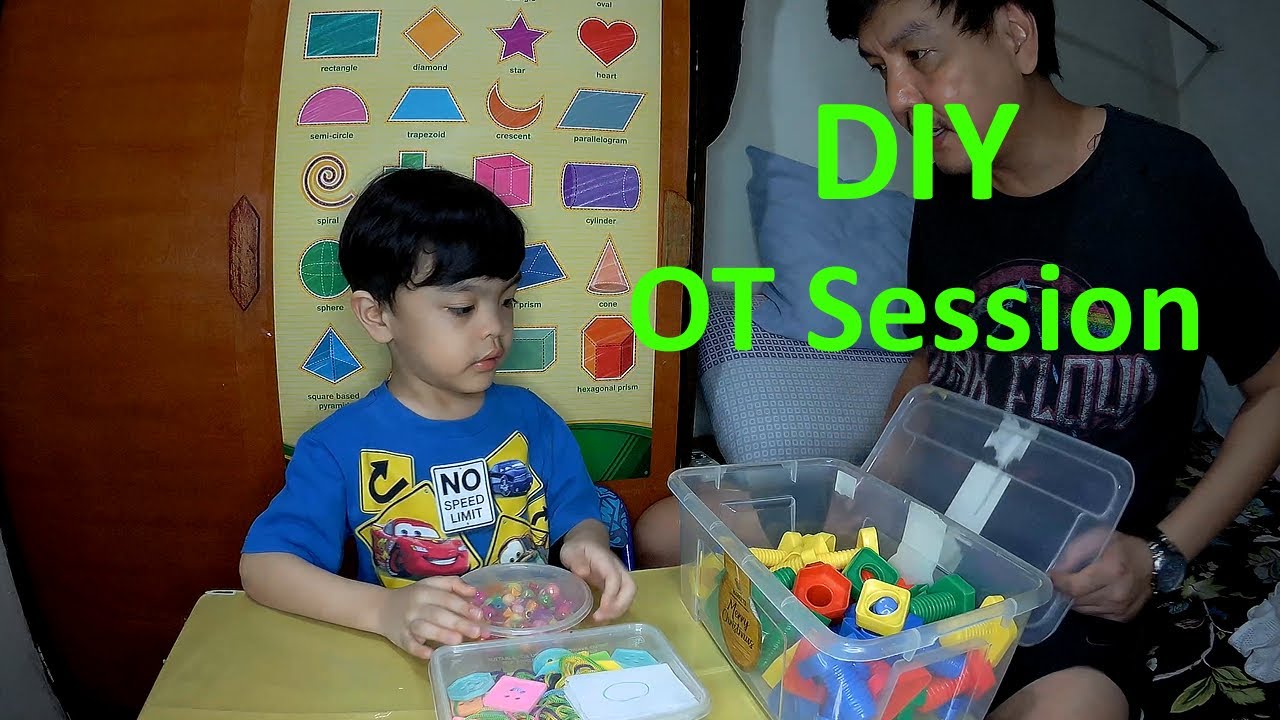 Living & Loving Autism: Our Way Of DIY Occupational Therapy For Santi