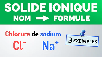 Quelle est la formule du solide ionique ?