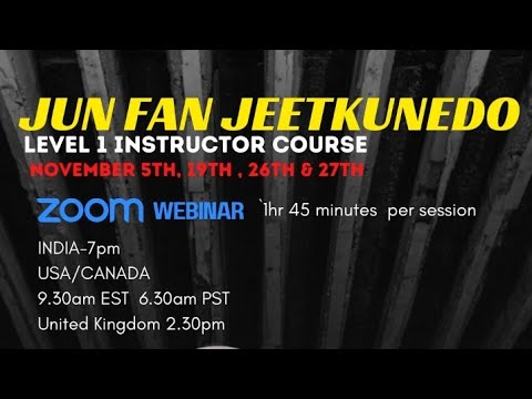 Jeetkunedo with Shifu Kanishka ( Upcoming Zoom Webinar)