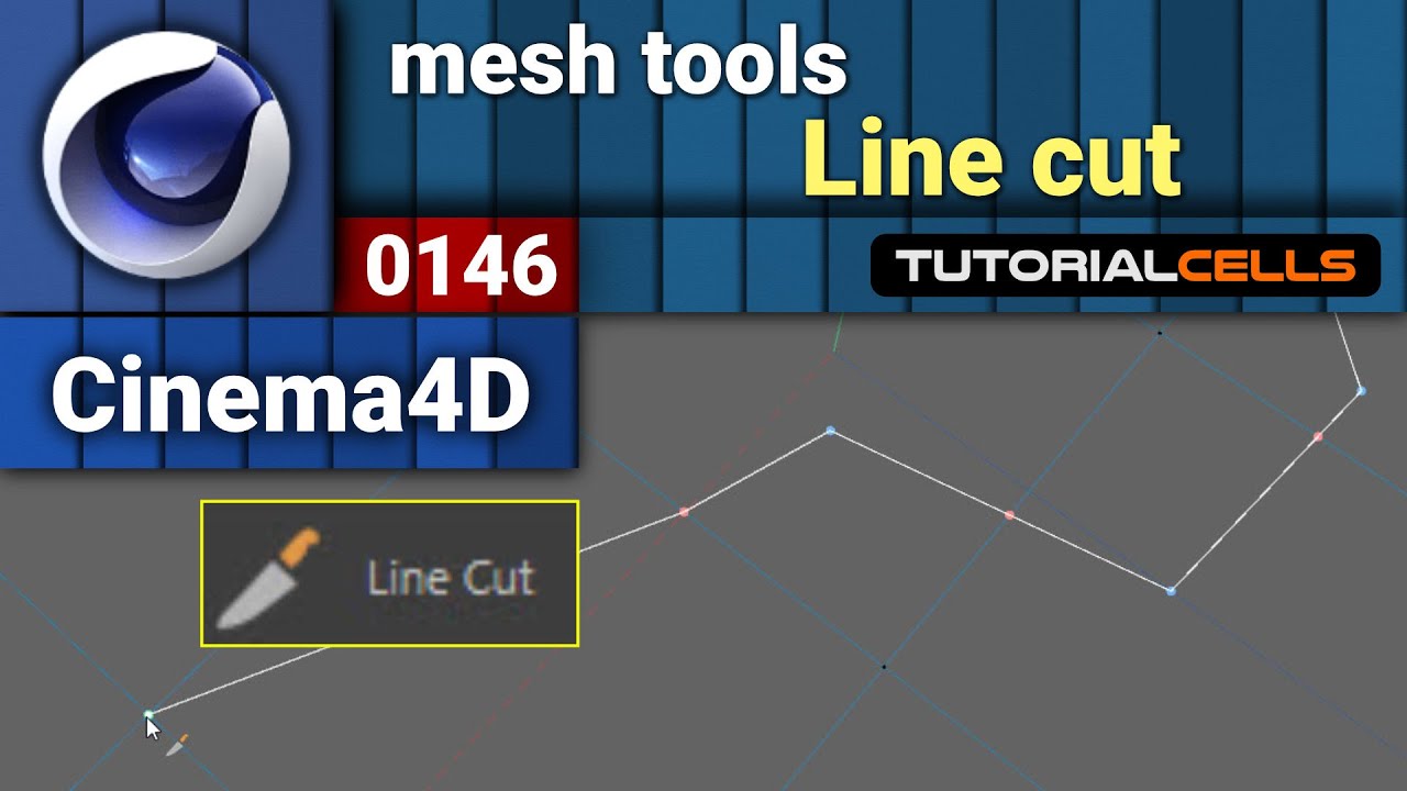 0146. line cut tool in cinema 4d - YouTube