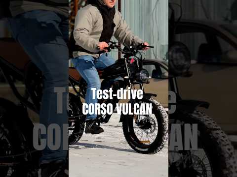 Електричний фетбайк 20" дюймів Corso Vulcan L-89127, рама сталева, двигун 1200W, 2 акумулятори по 48V18AH, чорний, видео 1