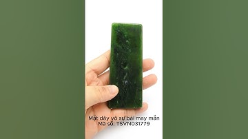 Mặt dây vô sự bài may mắn, Ngọc Nephrite, Mã số TSVN031779