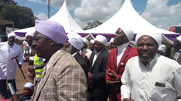 Akorino Bishops and elders leading a giithiraeli praise session