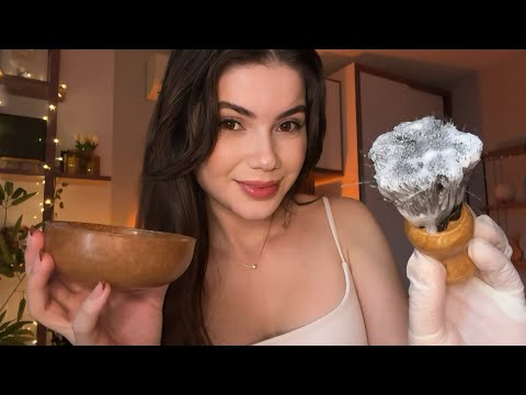 ASMR | Garota da Porta ao Lado Faz Sua Barba 💇‍♂️✨🫧