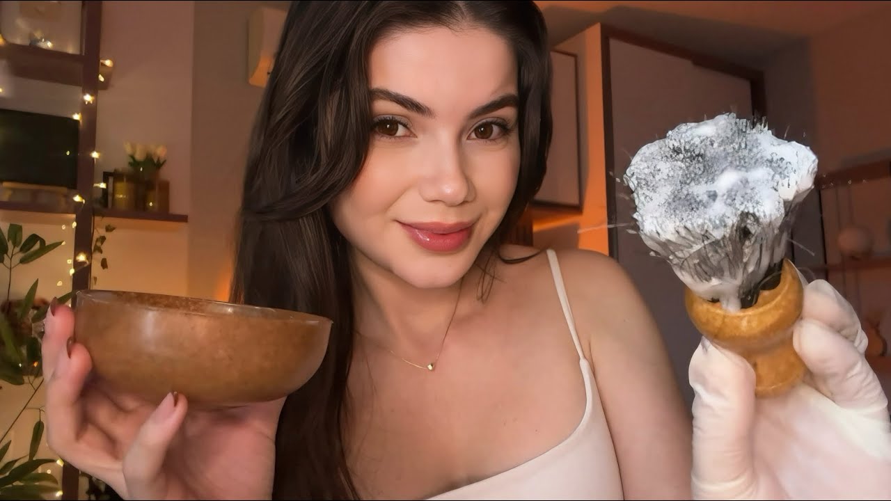 ASMR | Соседка бреет тебя 💇‍♂️✨🫧