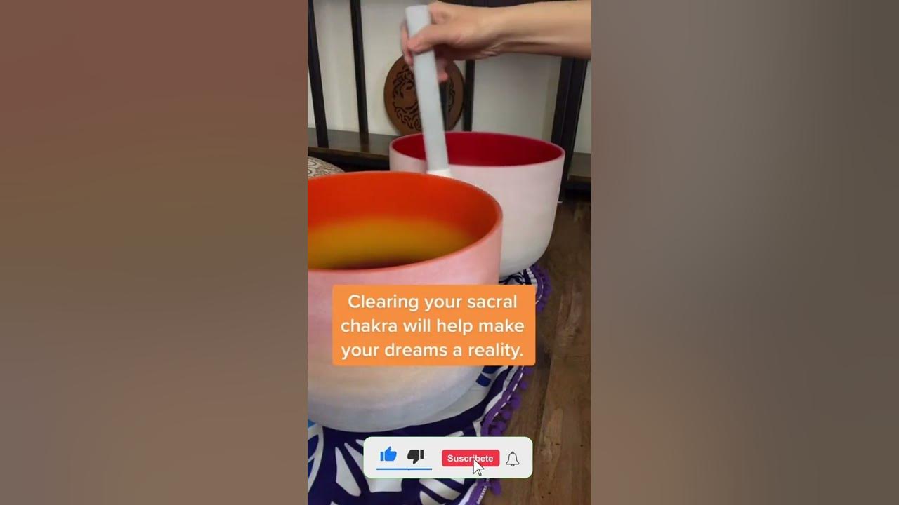 Root Chakra, Sacral Chakra, Crystal Singing Bowls, Healing Frequency, #shorts