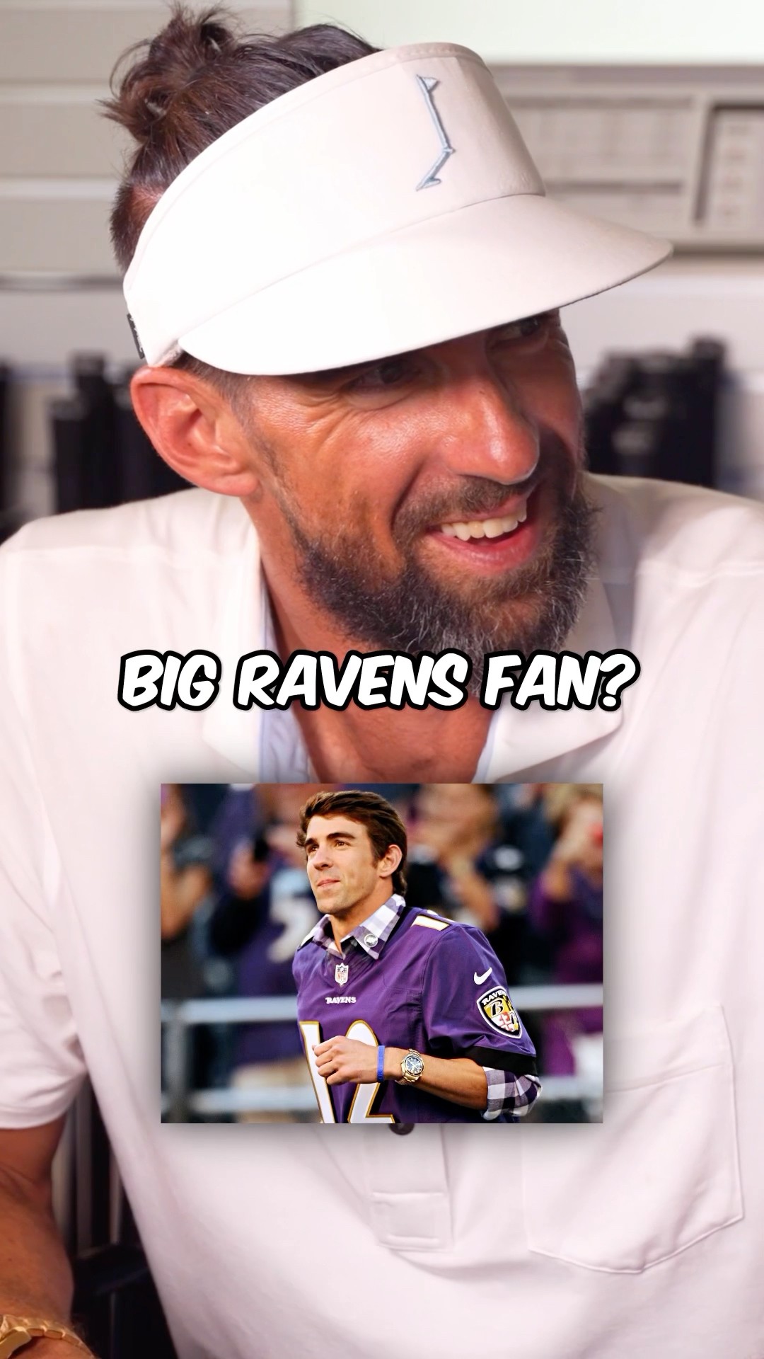 Michael Phelps the GOAT Ravens fan ??