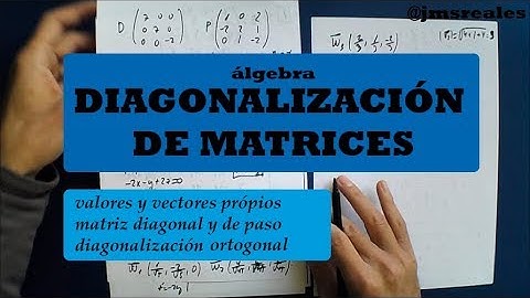 Diagonalización de matrices: valores y vectores propios, matriz diagonal y de paso.