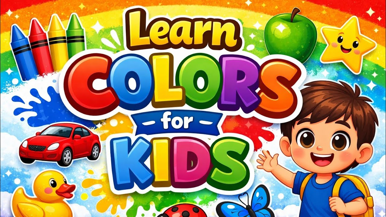 Colours name 🎨 | Colors video for kids | Animated video | Colors name | funny tales 
