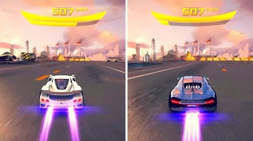 Audience requested ! | Asphalt 8 Arash AF10 vs Bugatti Chiron Gameplay Update 60