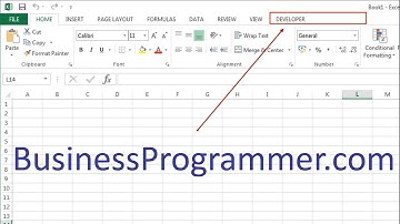 How To Enable Excel vba Developer Ribbon VBA tutorial