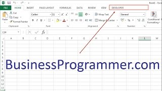 How To Enable Excel vba Developer Ribbon VBA tutorial