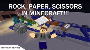 ROCK, PAPER, SCISSORS in MINECRAFT!!! (Redstone Showcase)