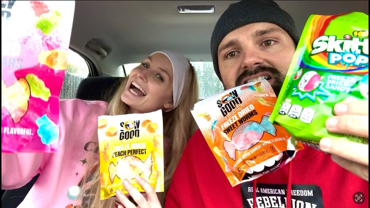 Trying FREEZE DRIED Candy for the FIRST TIME!! - YouTube