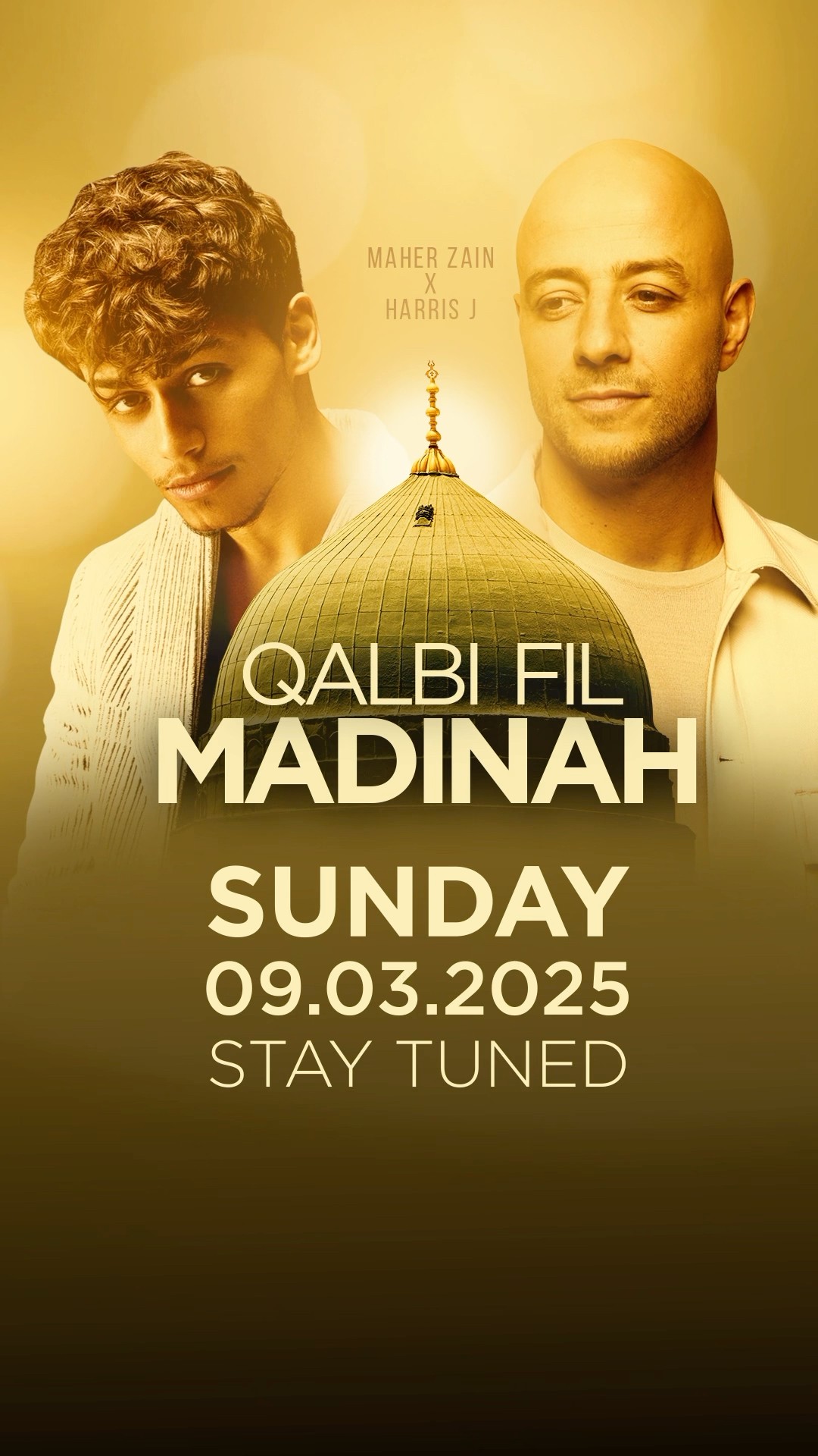 STAY TUNED ?♥️#Qalbi_fil_madinah#maherzain #harrisj
