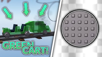 How to get the "secret" Badge + Transparent Green Cart Skin | ROBLOX cart ride around nothing