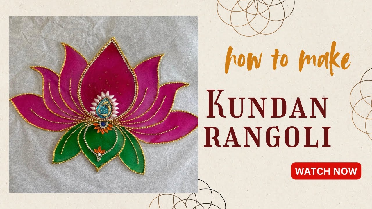 Kundan rangoli for festival decoration| #festivevibes #festiveseason #festivedecor #varamahalakshmi 