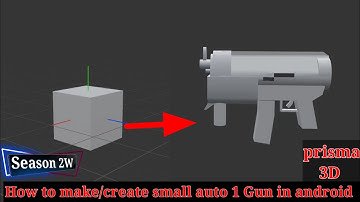 How to make or create short Rifle Gun 3D model in android use Prisma 3D full tutorial/#WEAPONs