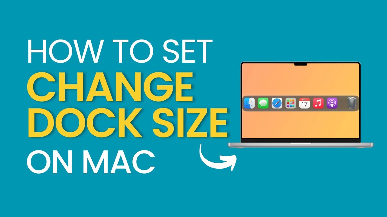 How to Change Size and Maginification of Dock on Mac - YouTube