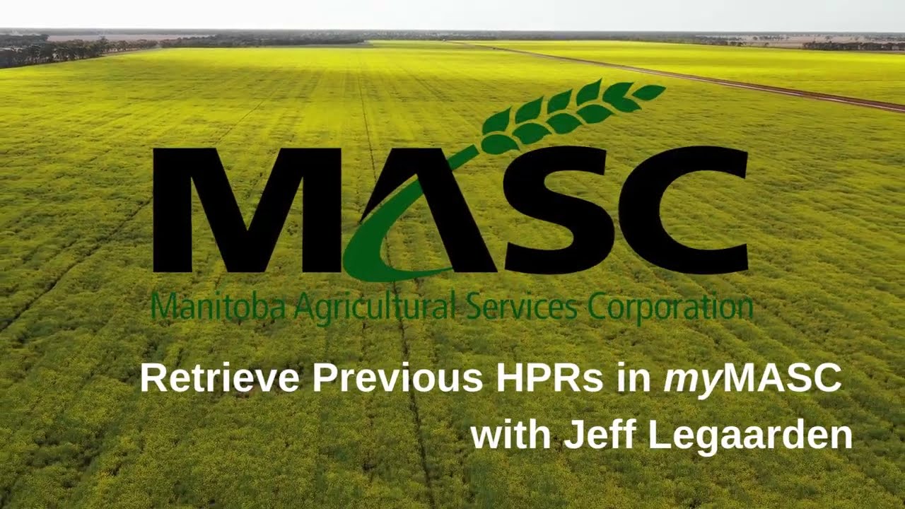 Thumbnail for Use <em>my</em>MASC to Review Previous Harvested Production Reports