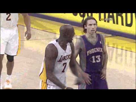 11 14 2010   Suns vs  Lakers   Lamar Odom Gets Fouled Then Gets A Technical Instead 720p