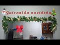 Guirnalda navideña/ decoración económica/ guía de pino