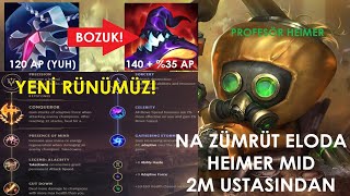 Heimerdinger Yeni İtemlerle Çok Güçlü! Zümrüt Ahri Karşısında Yenilmez Heimer 2M OP İtemler ve Build