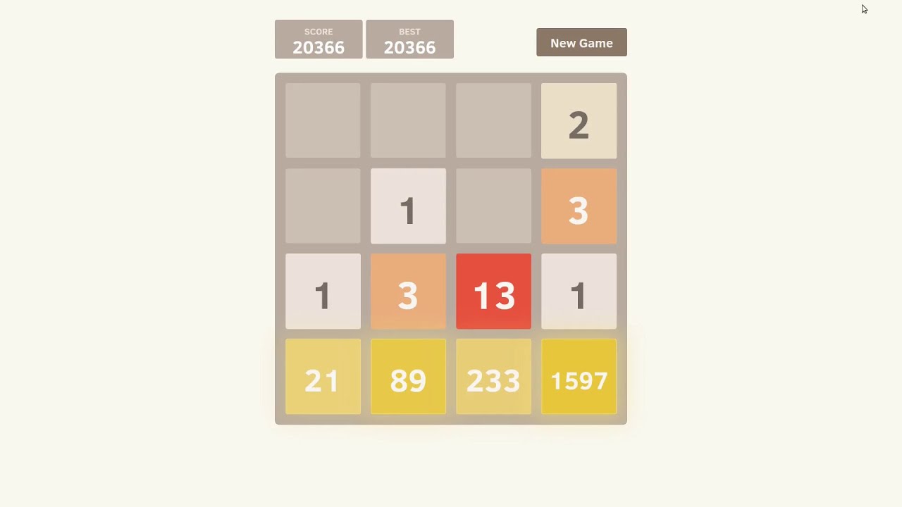 2048: Fibonacci - Play Online at Coolmath Games