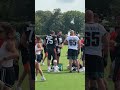 Browns and Eagles offensive linemen crush some beers together after joint practice 😂 #shorts